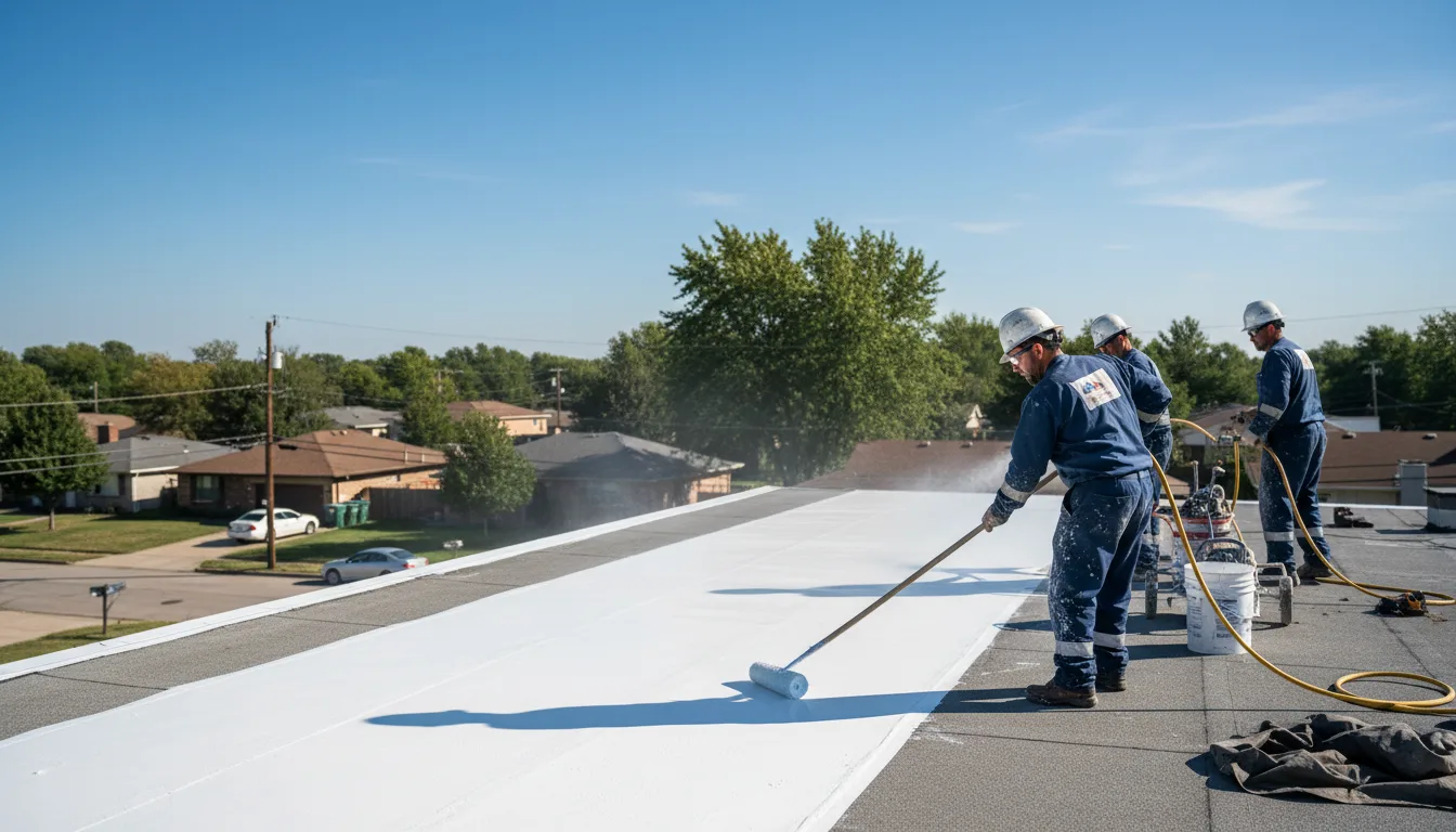 Commercial roof coating in Wharton, TX near me